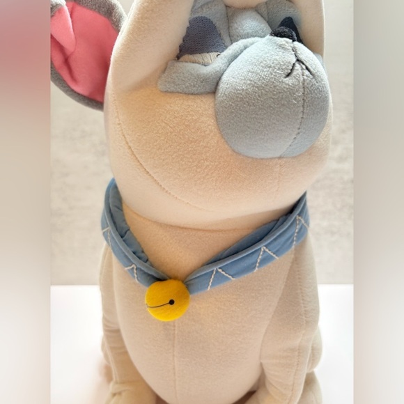 Disney Percy The Dog-15” Soft Plush Toy-Has Blue Collar with Yellow Faux Bell - Picture 3 of 7